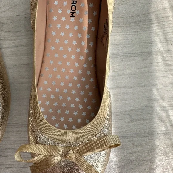 Nordstrom Shoes Gold Ballet Flats For Girls 2m Poshmark